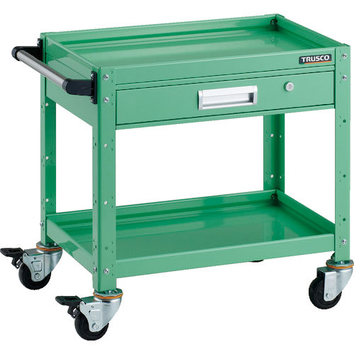 ＴＲＵＳＣＯ　ツールワゴン　バーディワゴン　６００Ｘ４００　引出付　ヤンググリーン＿