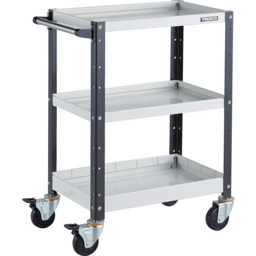 ＴＲＵＳＣＯ　ツールワゴン　バーディワゴン　６００Ｘ４００ＸＨ８８０　浅２深１段　ホワイト／ブラック＿