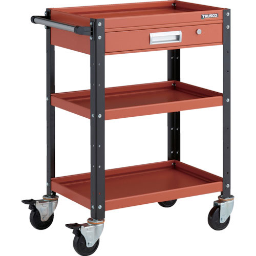 ＴＲＵＳＣＯ　ツールワゴン　バーディワゴン　６００Ｘ４００　引出付　オレンジ／ブラック＿