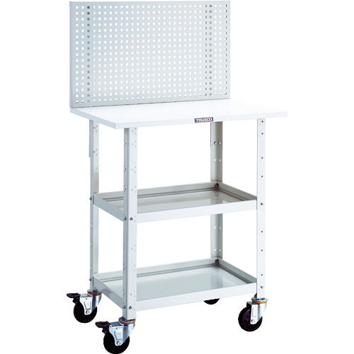 ＴＲＵＳＣＯ　ツールワゴン　バーディーワゴン　上部パンチングパネル　天板仕様　６００×４００×１３５＿