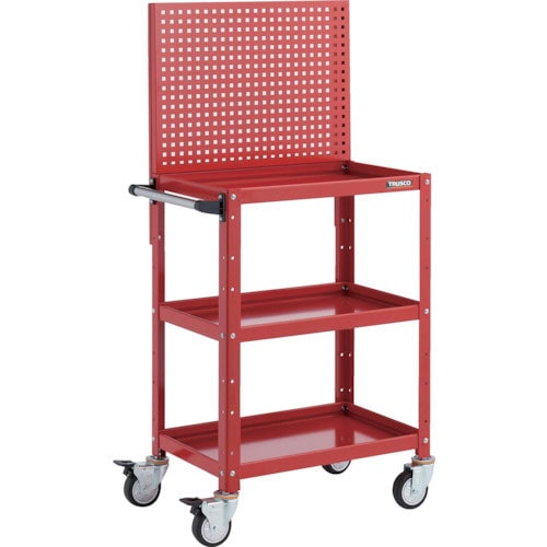 ＴＲＵＳＣＯ　ツールワゴン　バーディワゴン　上部パンチングパネル付　６００Ｘ４００Ｘ１３３０　ウレタ＿