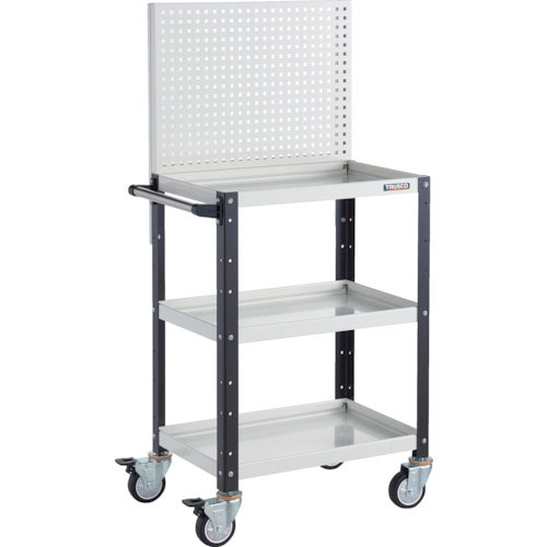 ＴＲＵＳＣＯ　ツールワゴン　バーディワゴン　上部パンチングパネル付　６００Ｘ４００Ｘ１３３０　ウレタ＿
