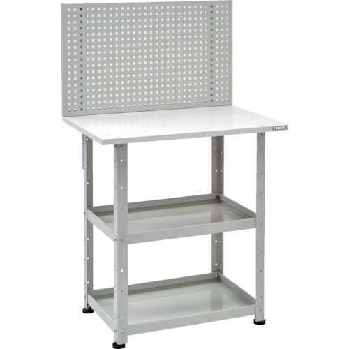 ＴＲＵＳＣＯ　小型ボルト式棚　バーディワゴンラック型　上部パンチングパネル　天板仕様　６００×４００＿