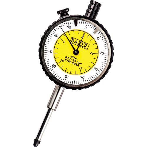 ＢＡＫＥＲ　ダイヤルゲージ　タイプＫ０８　０．０１ｍｍ目量＿