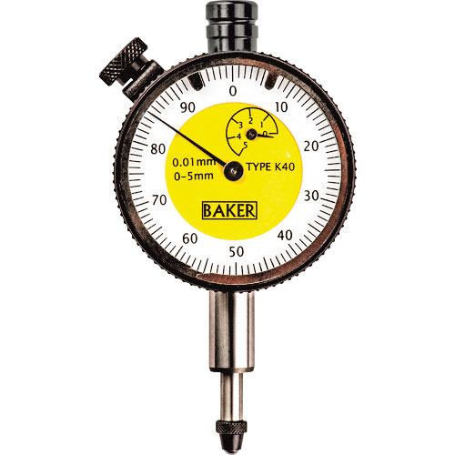 ＢＡＫＥＲ　４０型ダイヤルゲージ　タイプＫ４０　０．０１ｍｍ目量＿