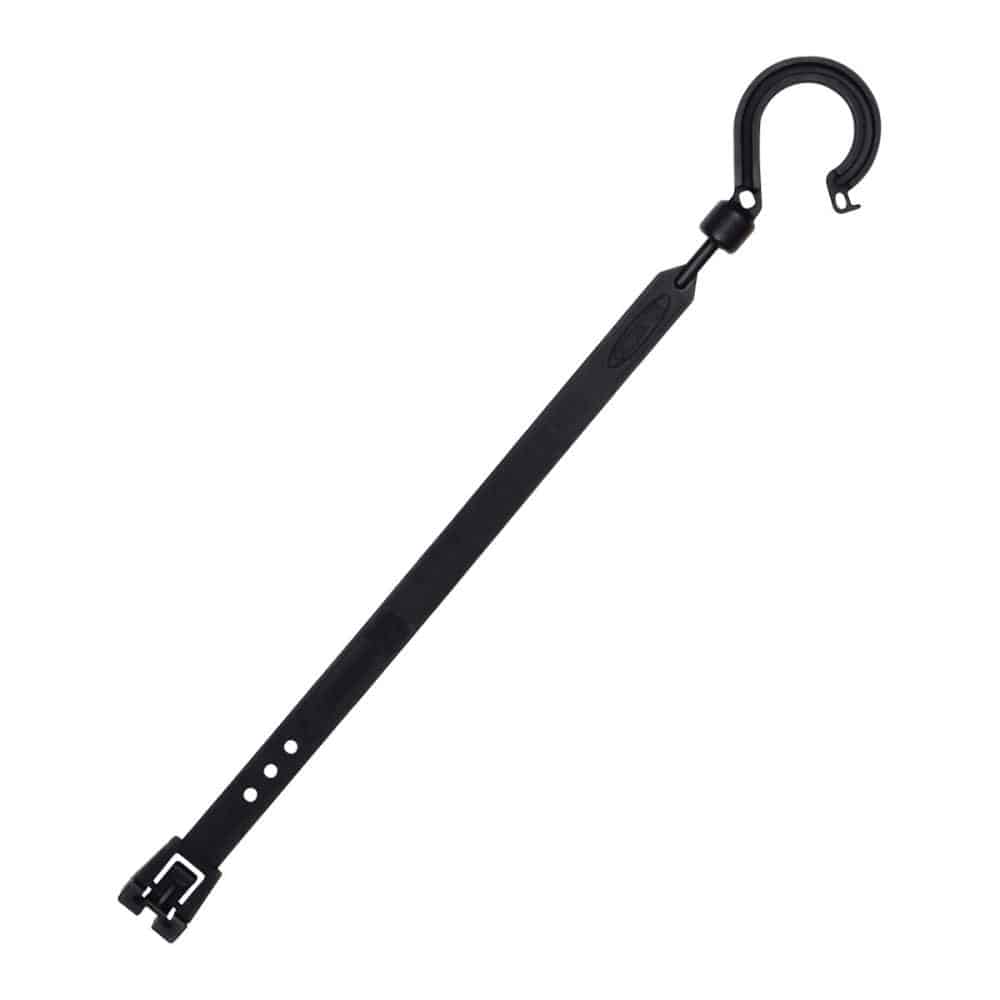 日動　万能フッカー　３００ｍｍ　丸フック付　【ブラック】