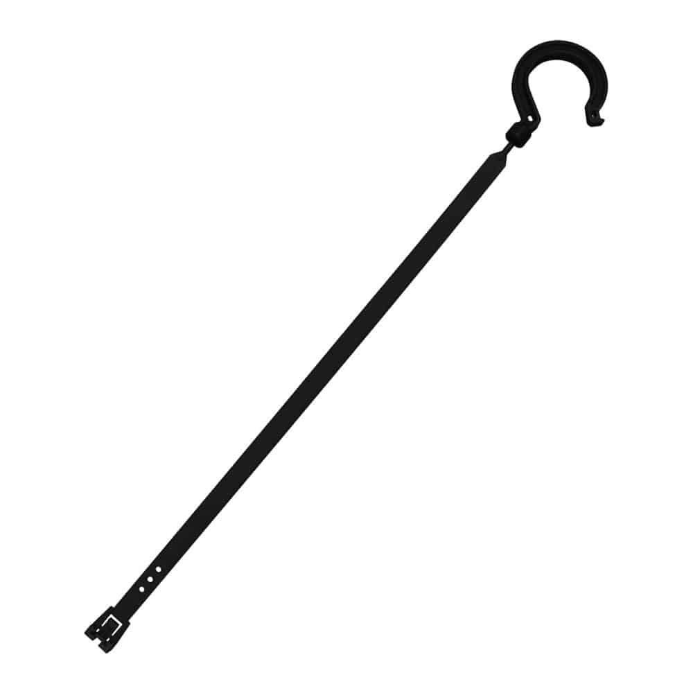 日動　万能フッカー　５００ｍｍ　単管フック付　【ブラック】