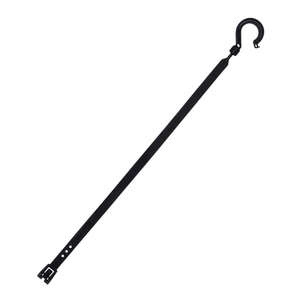 日動　万能フッカー　５００ｍｍ　丸フック付　【ブラック】