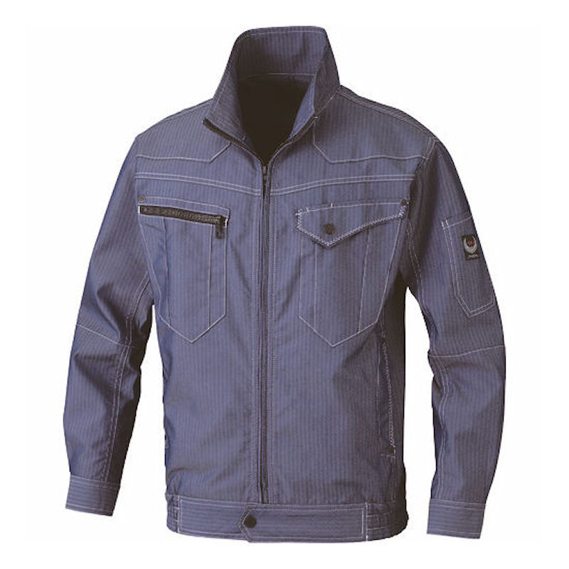 ｂｉｇｂｏｒｎ　冷却衣服　空調風神服　長袖ジャケットＢＫ６０６７Ｓ　インディゴブルー　Ｍ　着丈６４ｃ＿