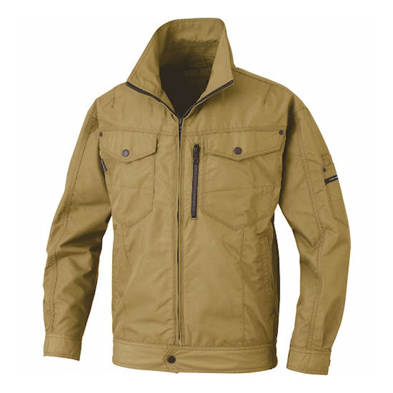 ｂｉｇｂｏｒｎ　空調風神服　長袖ジャケットカーキ３Ｌサイズ＿