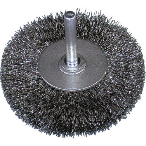 ヤナセ　軸付ホイールブラシ・鋼線　２５Ｘ１０Ｘ６Ｘ３５＿