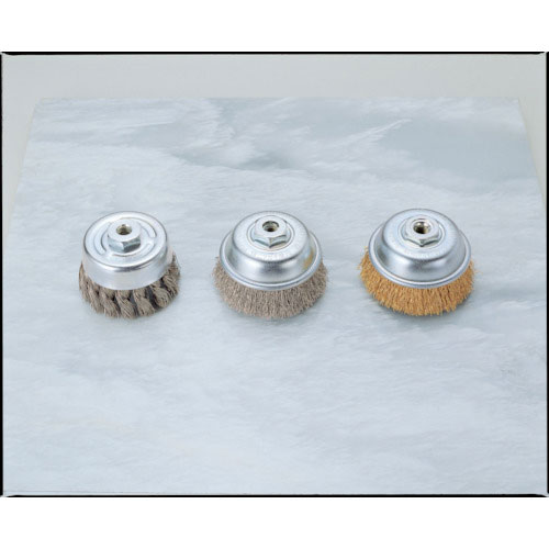ヤナセ　鋼線めっき線カップブラシ　７５ｘＭ１０ｘＰ１．５　鋼線めっき＿