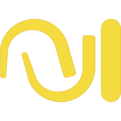 つくし　安全帯フック用蛍光シール　蛍光イエロー＿