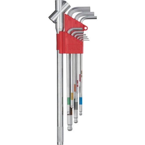 ボンダス　ハイトルク・ボールポイント・Ｌ―レンチセット　ハンドル付　セット９本組（１．５－１０ｍｍ）＿