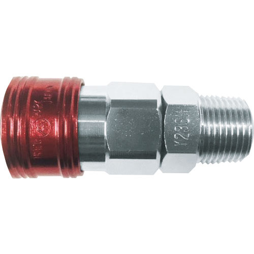 ヤマト　金属カップリング　ＢＬＹ－Ｃシリーズ　カラーカップリングソケット（めねじ取付用）　レッド　１＿