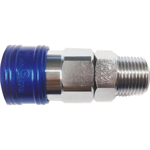 ヤマト　金属カップリング　ＢＬＹ－Ｃシリーズ　カラーカップリングソケット（めねじ取付用）　ブルー　３＿