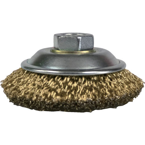 ＳＵＮＰＯＷＥＲ　鋼線めっき線ベベルブラシ（黄より線）＿