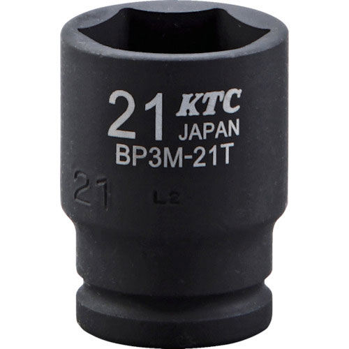 ＫＴＣ　９．５ｓｑ．インパクトレンチ用ソケット（セミディープ薄肉）　対辺寸法１７ｍｍ　差込角９．５ｍ＿