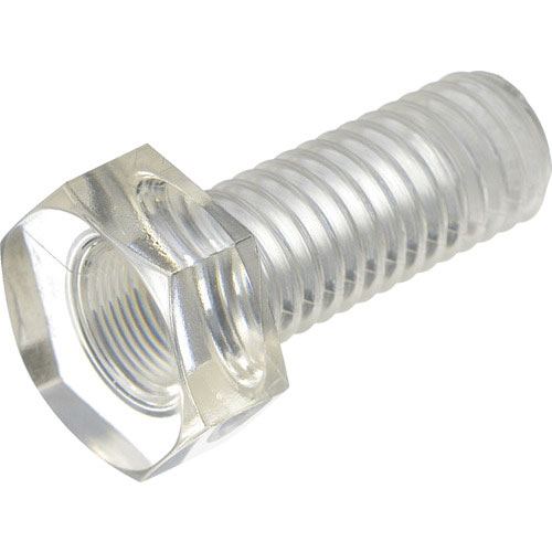 ＴＲＵＳＣＯ　ポリカーボネート（ＰＣ）　六角ボルト　Ｍ５Ｘ１５　５０本入＿