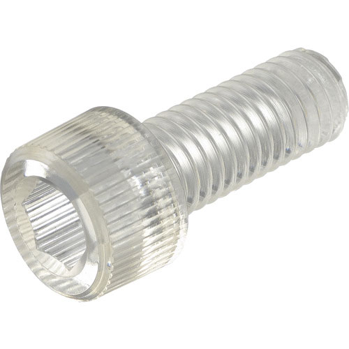 ＴＲＵＳＣＯ　ポリカーボネート（ＰＣ）　六角穴付ボルト　Ｍ４Ｘ１５　５０本入＿