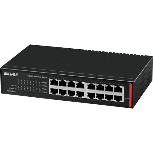 バッファロー　法人向け　Ｇｉｇａ対応　Ｌａｙｅｒ２　スマートＬｉｔｅスイッチ　１６ポート＿