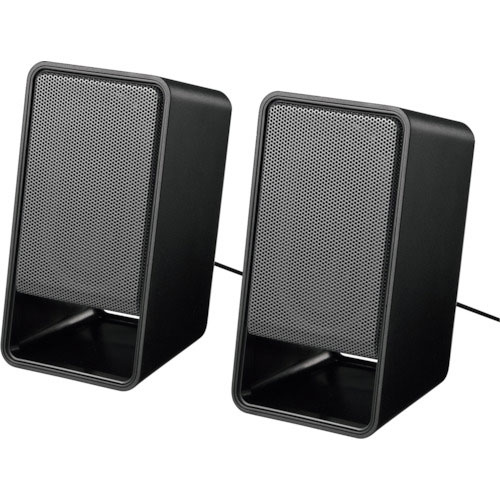 バッファロー　ＰＣ用スピーカー　ＵＳＢ電源ヘッドホン出力対応　ブラック＿