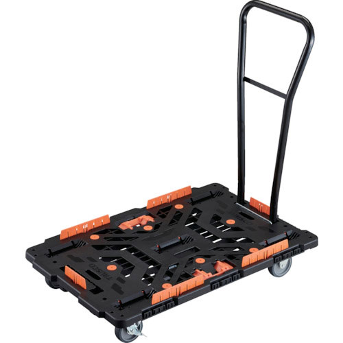 ＴＲＵＳＣＯ　連結式樹脂製平台車　ビートル　９００Ｘ６００　自在３輪　内２輪ストッパー付　脱着式ハン＿