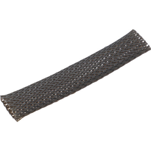 ＴＲＵＳＣＯ　カラー編組チューブ　自然折径２２ｍｍ　長さ１０ｍ　１巻　灰＿