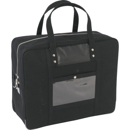 ＳＡＮＥＩ　帆布メール用ボストン（ＬＬ）馬蹄錠金具付　黒＿