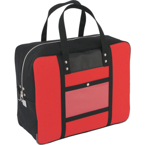 ＳＡＮＥＩ　帆布メール用ボストン（ＬＬ）馬蹄錠金具付　赤＿