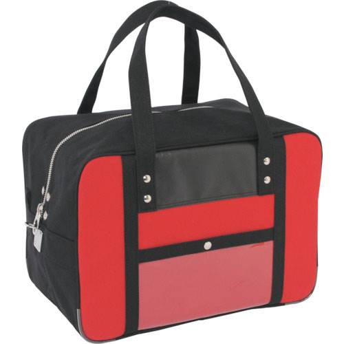 ＳＡＮＥＩ　帆布メール用ボストンＭマチ広　馬蹄錠金具付　赤＿