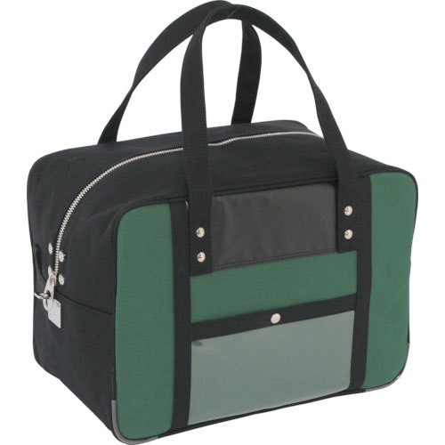 ＳＡＮＥＩ　帆布メール用ボストンＭマチ広　馬蹄錠金具付　モスグリーン＿