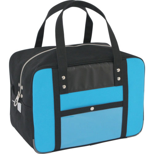 ＳＡＮＥＩ　帆布メール用ボストンＭマチ広　馬蹄錠金具付　ブルー＿