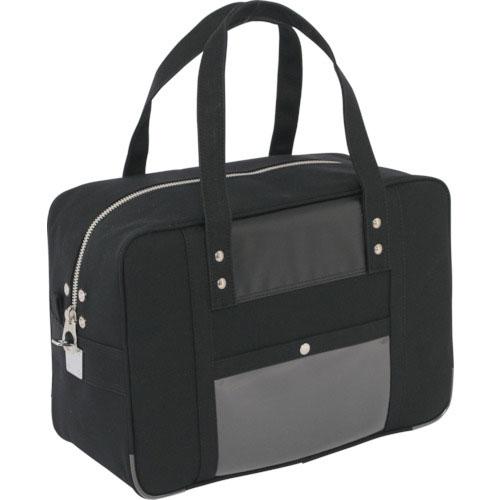 ＳＡＮＥＩ　帆布メール用ボストン（Ｍ）馬蹄錠金具付　黒＿