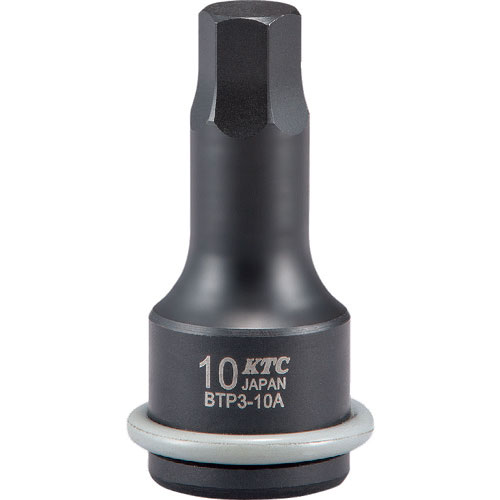 ＫＴＣ　９．５ｓｑ．　インパクトレンチ用ヘキサゴンレンチ　対辺寸法１２ｍｍ　全長５２ｍｍ＿