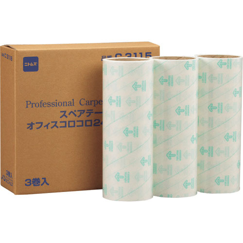 ニトムズ　スペアオフィスコロコロ２４０用スペアテープ　３巻入り＿