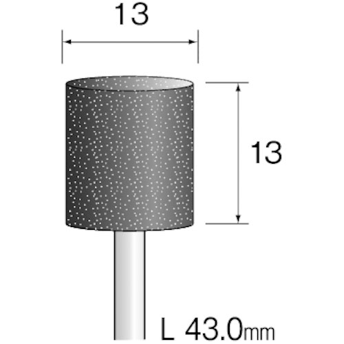 ミニモ　ブラック砥石　Ａ＃６０　φ１３　（１０本入）＿