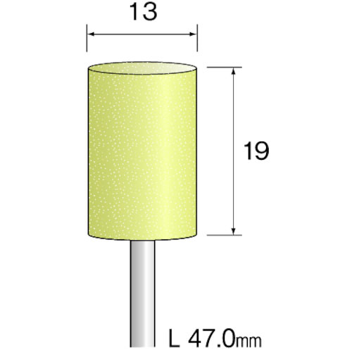 ミニモ　イエロー砥石　ＷＡ＃１００　φ１３　（１０本入）＿