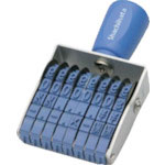 シヤチハタ　回転ゴム印欧文８連２号　ゴシック体＿