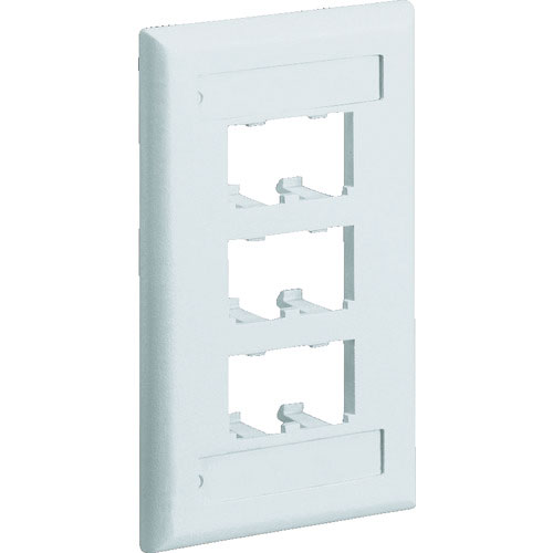 パンドウイット　スイッチボックス用フェースプレート　６ポート用　オフホワイト＿