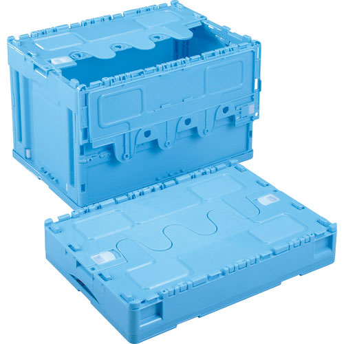 リス　抜き取り防止機能付き折りたたみコンテナ　６２７７００　ＣＦＳ４２ＮＲＮＲブルー＿