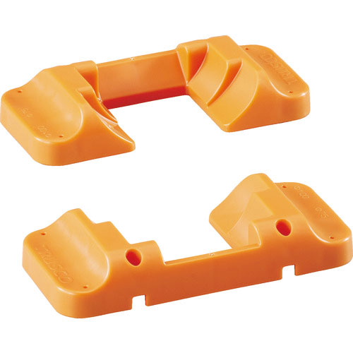 ＴＲＵＳＣＯ　７５パイ／１００パイキャスター用車止め“とめたろう”　２個１組＿