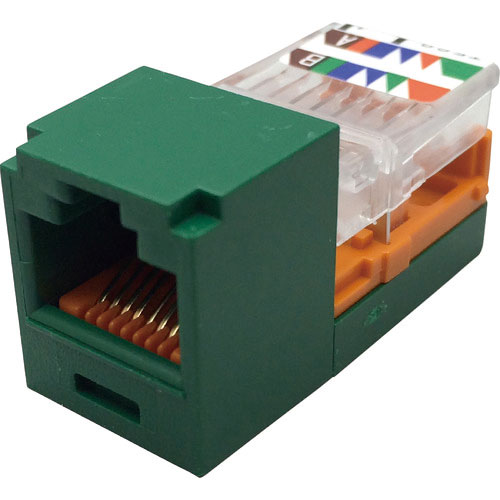 パンドウイット　カテゴリ５Ｅモジュラージャック　緑＿