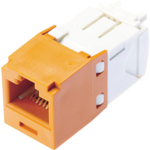 パンドウイット　カテゴリ６モジュラージャック　オレンジ＿