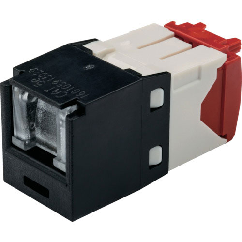 パンドウイット　カテゴリ５Ｅ　シャッター付モジュラージャック　黒＿