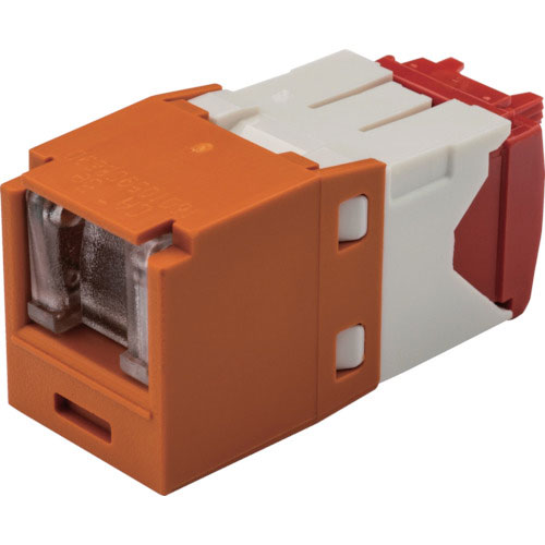 パンドウイット　カテゴリ５Ｅ　シャッター付モジュラージャック　オレンジ＿