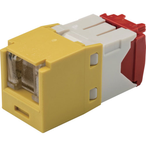 パンドウイット　カテゴリ５Ｅ　シャッター付モジュラージャック　黄＿