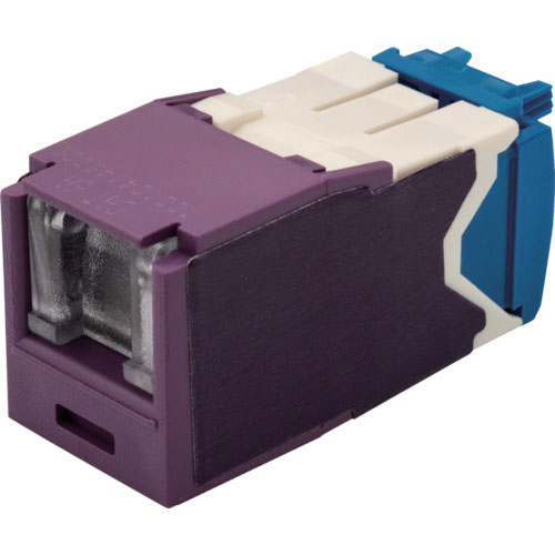 パンドウイット　カテゴリ６Ａ　シャッター付モジュラージャック　紫＿