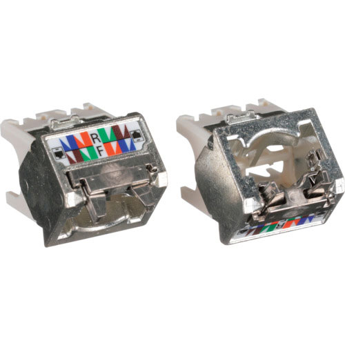 パンドウイット　カテゴリ６　上下４５度シールドアングル　シールド付きモジュラージャック用キャップ　オ＿