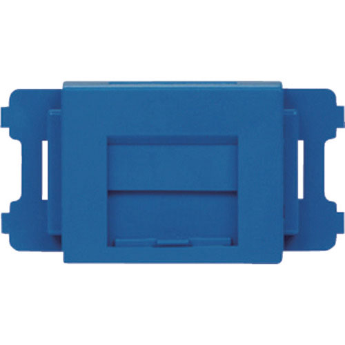 パンドウイット　ＪＩＳプレート用シャッター付きアダプタ　青　（１０個入）＿